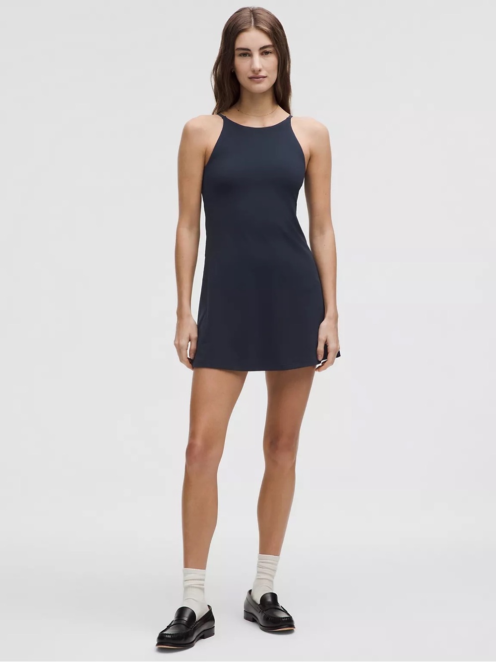 Lululemon Navy High-Neck Align Mini Dress